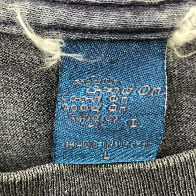 2508F-033 メンズ Good On グッドオン ネイビー 半袖Tシャツ L 【送料一律！800円】_画像2