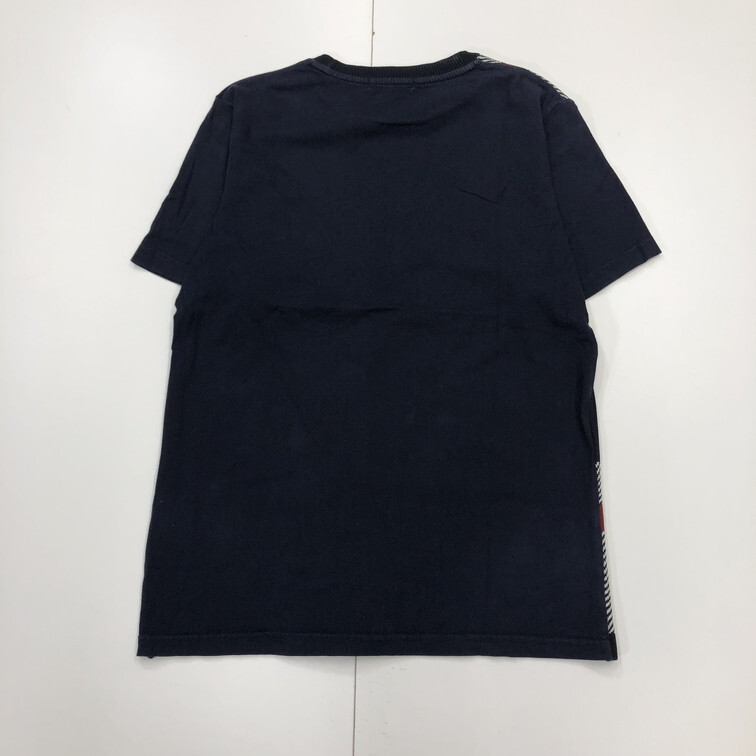 2508F-048 メンズ THE SHOP TK ザ ショップ ティーケー ネイビー 半袖Tシャツ M 【送料一律!800円】_画像4