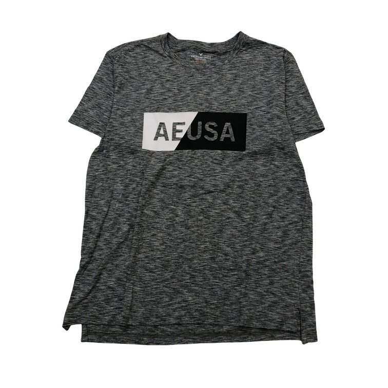 2508F-227 メンズ American Eagle アメリカン イーグル グレー 半袖Tシャツ M 【送料一律！800円】_画像1