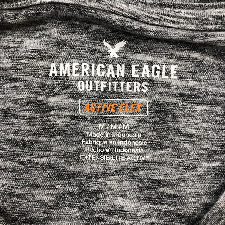 2508F-227 メンズ American Eagle アメリカン イーグル グレー 半袖Tシャツ M 【送料一律！800円】_画像2