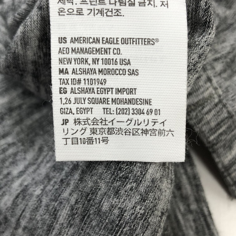 2508F-227 メンズ American Eagle アメリカン イーグル グレー 半袖Tシャツ M 【送料一律！800円】_画像3