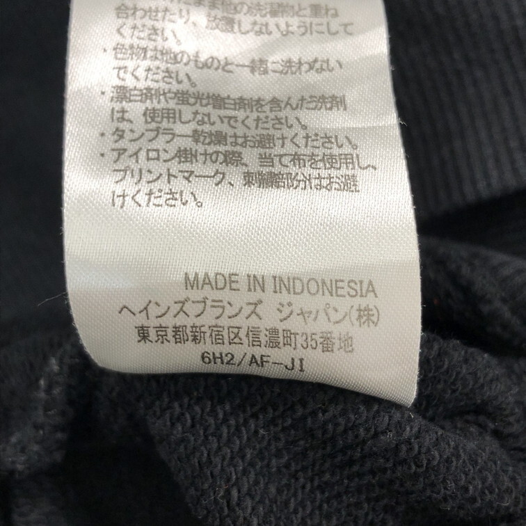 2412F-225 メンズ gap チャンピオン ブラック スウェットトレーナー XL 【送料一律！800円】_画像3