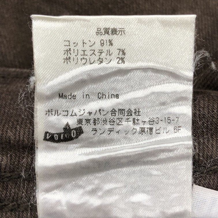 2509F-034 メンズ VOLCOM ボルコム ブラウン デニムパンツジーンズ 30 【送料一律！800円】_画像3