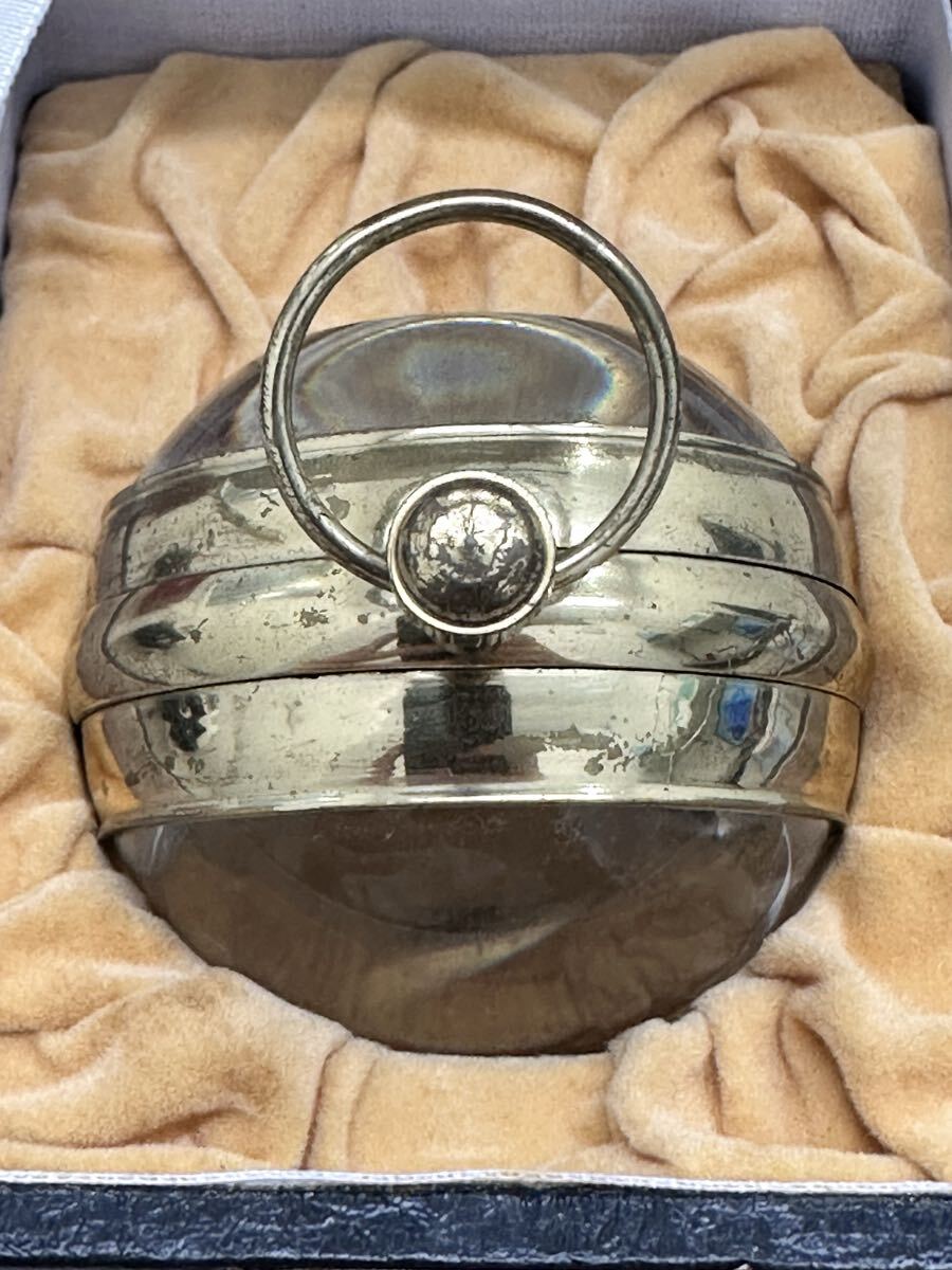 懐中時計 手巻き 船舶時計 球体 直径6cm ビンテージ アンティーク レトロ ZLNムーブメント 動作不良_画像8