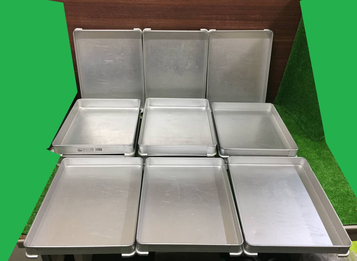 ⑤ 調理器具 EBM AKAO システムバット バット トレー 約40cm×約30cm×約4cmから約5cm 12枚 調理 食品保存 厨房用品 29-5の画像1