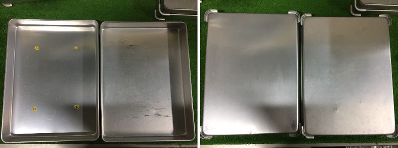 ⑤ 調理器具 EBM AKAO システムバット バット トレー 約40cm×約30cm×約4cmから約5cm 12枚 調理 食品保存 厨房用品 29-5の画像7