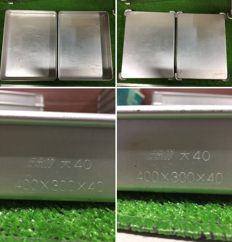 ⑤ 調理器具 EBM AKAO システムバット バット トレー 約40cm×約30cm×約4cmから約5cm 12枚 調理 食品保存 厨房用品 29-5の画像3