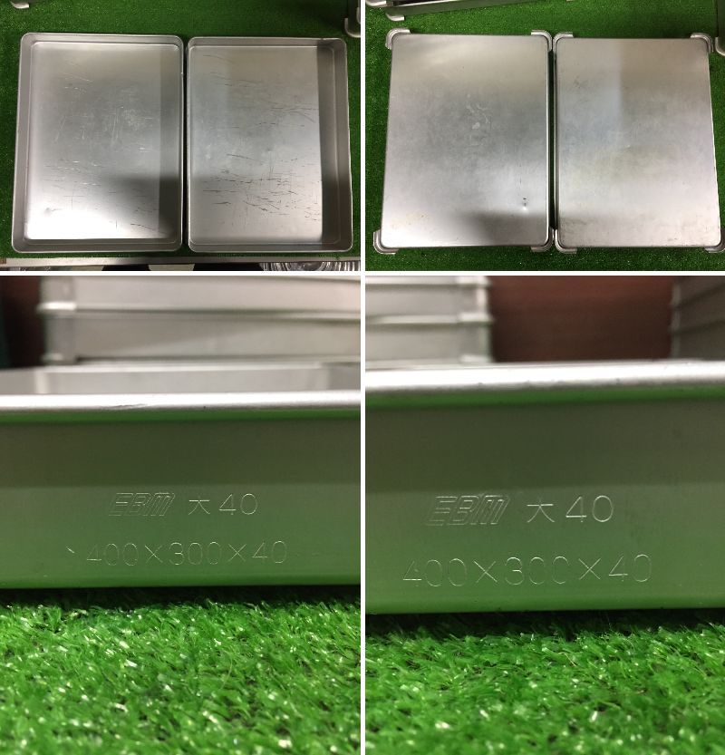 ⑤ 調理器具 EBM AKAO システムバット バット トレー 約40cm×約30cm×約4cmから約5cm 12枚 調理 食品保存 厨房用品 29-5の画像4