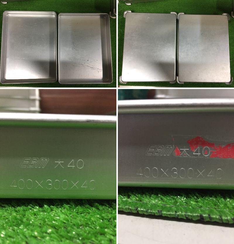 ⑤ 調理器具 EBM AKAO システムバット バット トレー 約40cm×約30cm×約4cmから約5cm 12枚 調理 食品保存 厨房用品 29-5の画像5