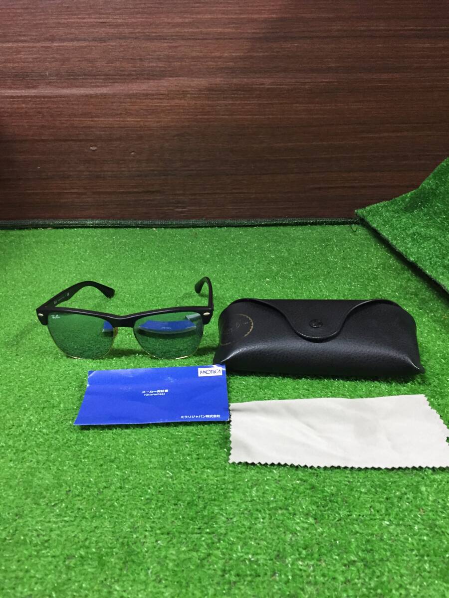 Ray?Ban レイバン サングラス CLUBMASTER OVERSIZED RB4175 877/30 57□16 145 3N ケース付き ファッション小物 19-9 
