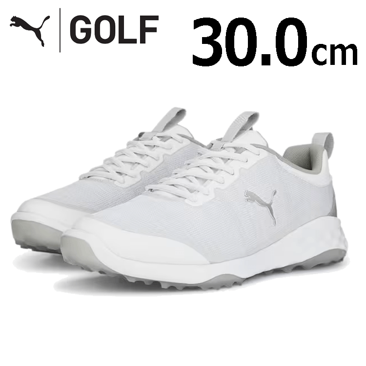 PUMA FUISON PRO 377041 [ Puma ][ шиповки отсутствует ][ размер :30.0cm][ цвет :05 White/Silver/Gray][GolfShoes]