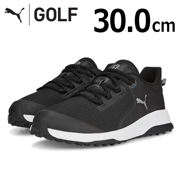PUMA FUISON GRIP 377527 [ Puma ][ шиповки отсутствует ][ размер :30.0cm][ цвет :02 Black/Silver/Quiet Shade][GolfShoes]