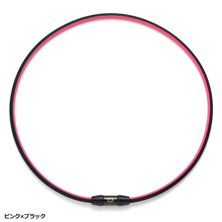 Colantotte SPORTS ネックレス SR140 NEXT【コラントッテ】【SR140】【磁気】【アクセサリー】【ピンク×ブラック】【Mサイズ】の画像2