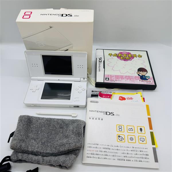 Nintendo DS Lite USG-001 充電ケーブルなし 箱付き 平成教育委員會(huì) DS ソフト 付き ニンテンドー 任天堂 ゲーム機(jī) 1円出品 現(xiàn)狀品 23281