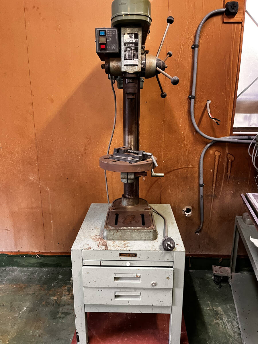 日立 タッピングボール盤 B13YA 13mm 通電確認済み 木工 鉄工 100V 引取限定 中古 現状品 HITACHI 岐阜県_画像10
