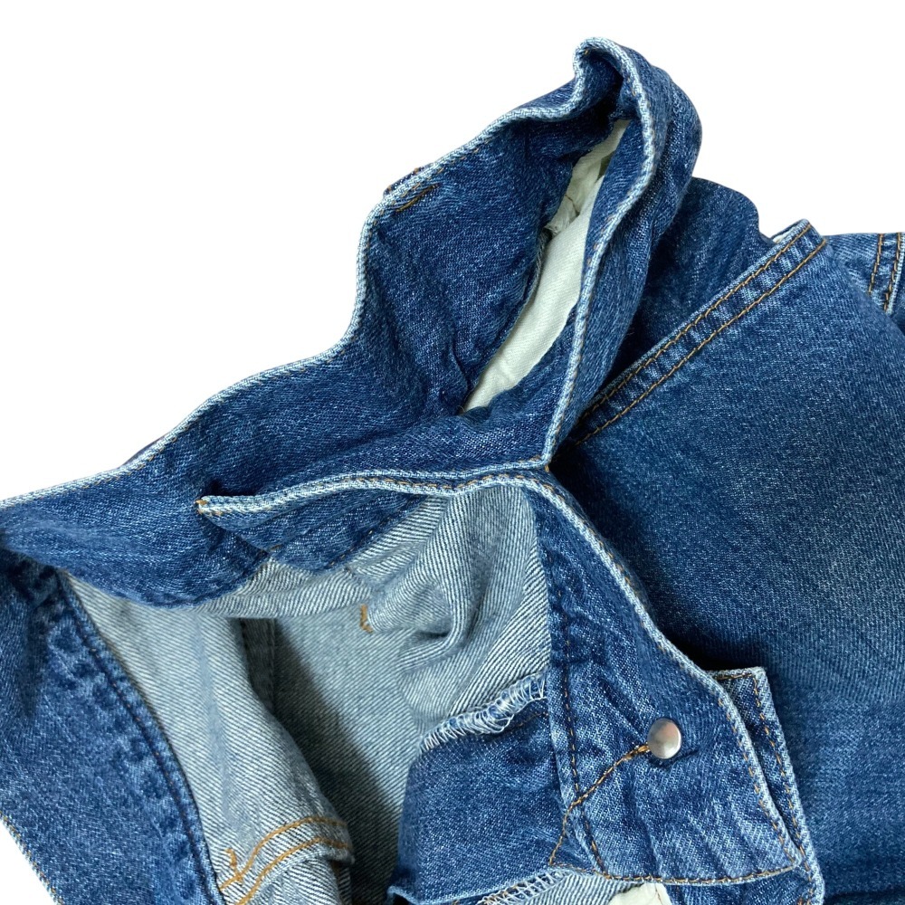 美品 sacai サカイ カットオフ ワイドデニムパンツ ジーンズ 20-05087 サイズ1 インディゴブルー_画像5