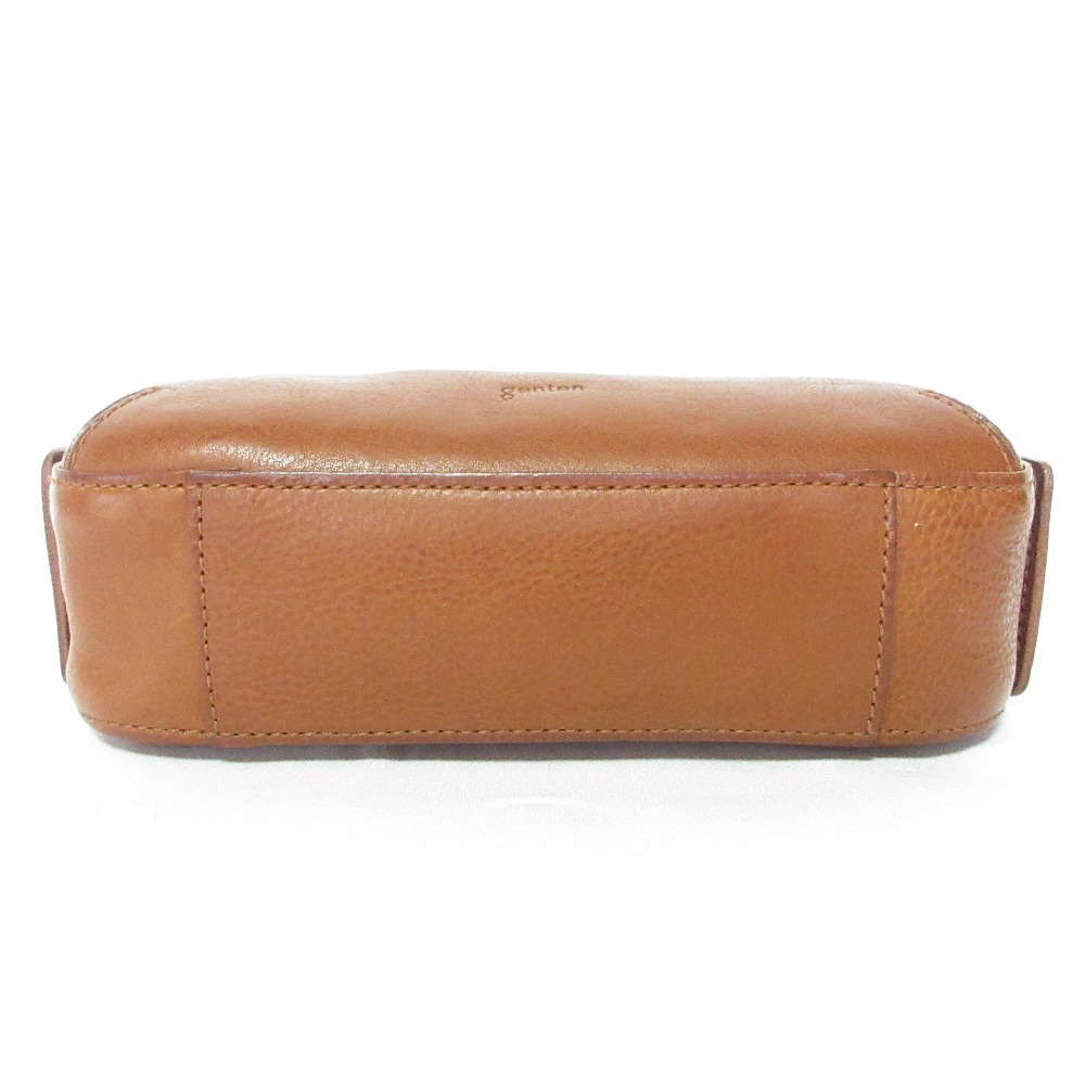 良品 genten ゲンテン トスカ BOX型 レザーミニショルダーバッグ ブラウン_画像5