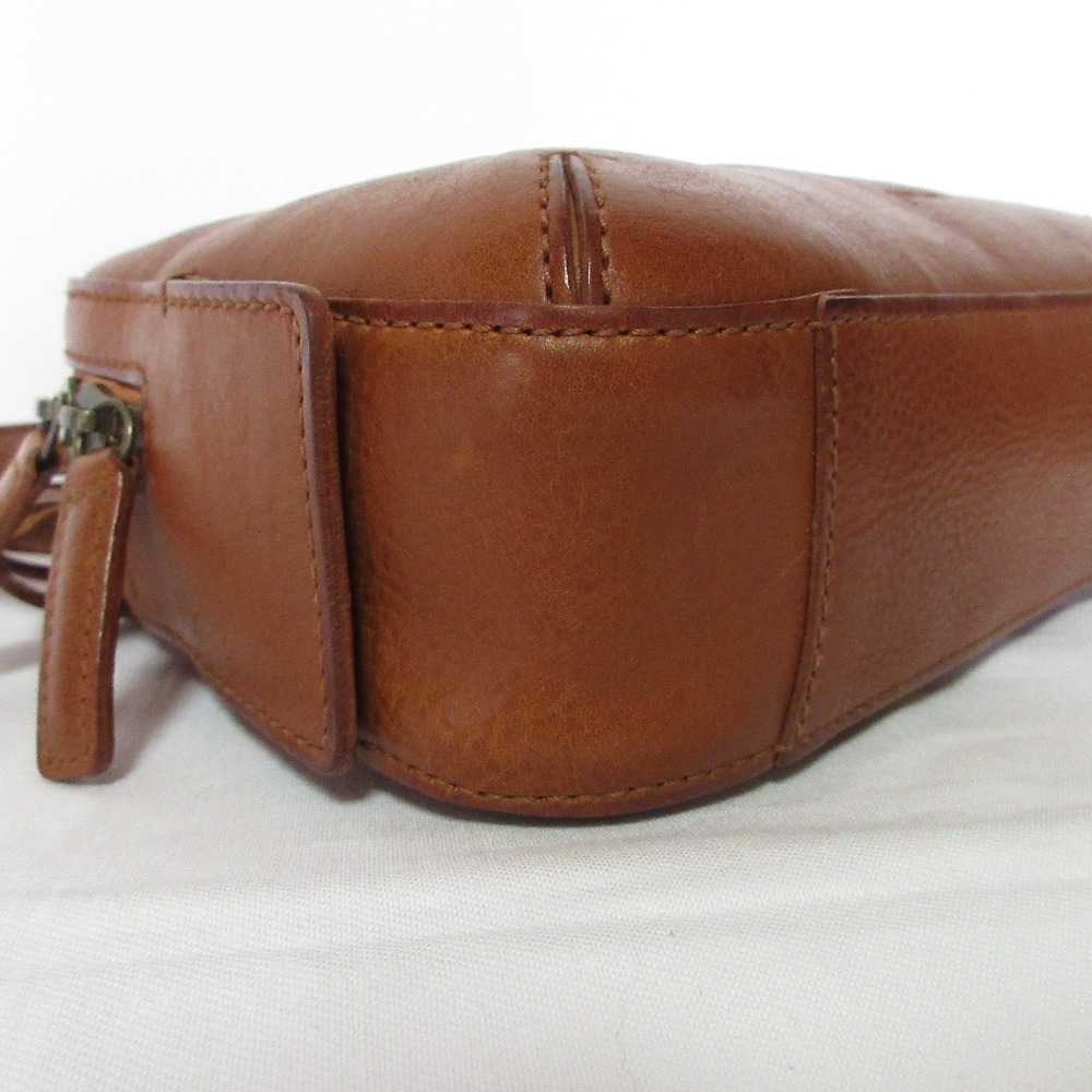 良品 genten ゲンテン トスカ BOX型 レザーミニショルダーバッグ ブラウン_画像6