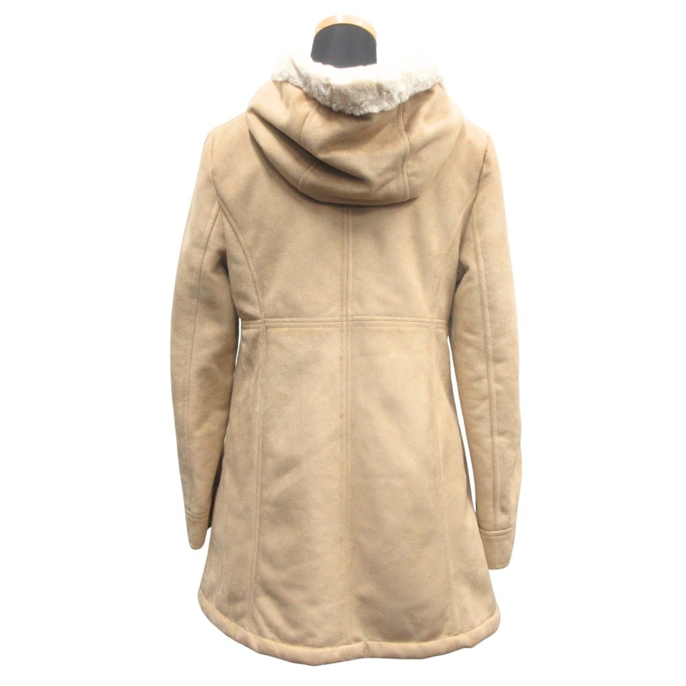  хорошая вещь Feroux Feroux мех f- dead пальто жакет блузон biju- Zip выше размер 1 бежевый 