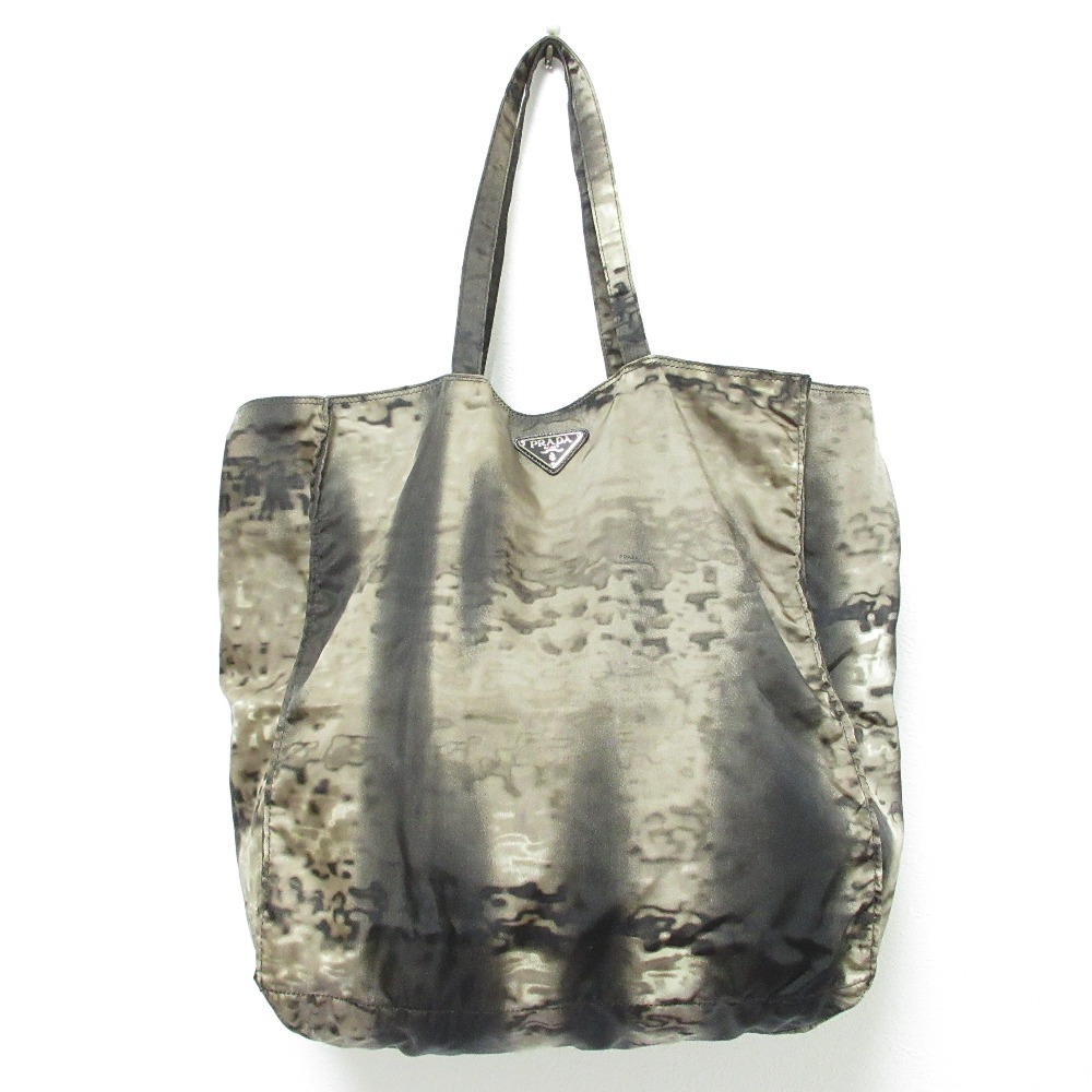  хорошая вещь PRADA Prada 2ABU BYOBAG нейлон эко-сумка большая сумка B4626A оттенок коричневого 