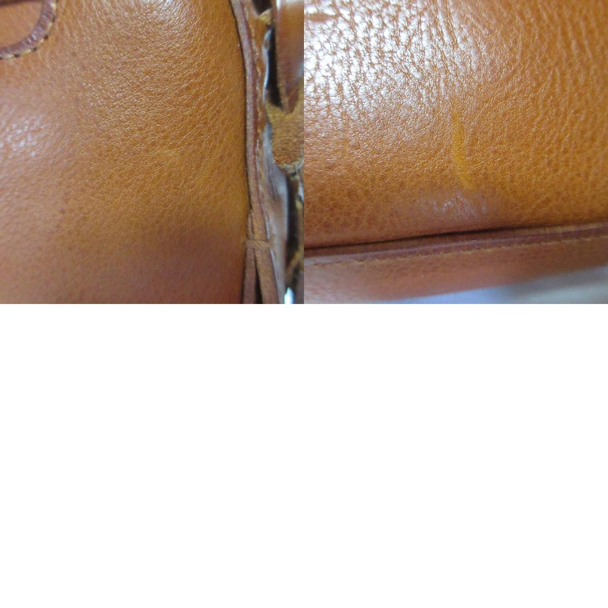 良品 genten ゲンテン トスカ BOX型 レザーミニショルダーバッグ ブラウン_画像10