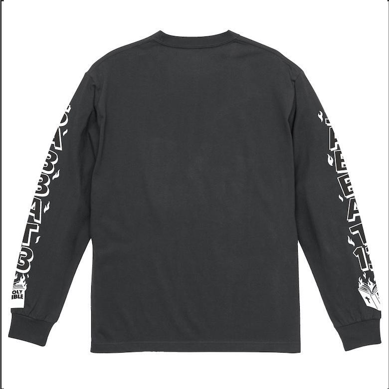 新品未使用 SABBAT13 サバトサーティーン　BOOK BURNING L/S Tシャツ SUMIKURO-L_画像3
