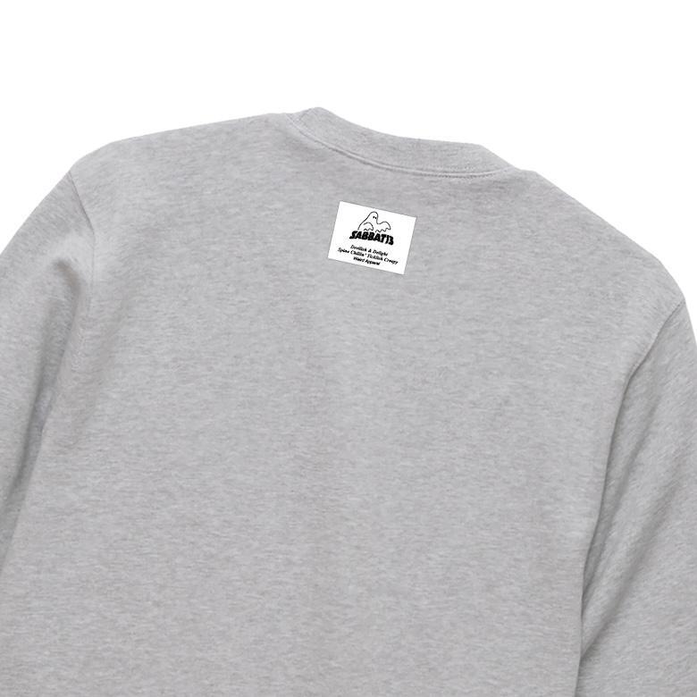 新品未使用 SABBAT13 サバトサーティーン　COLLEGE &イラスト SWEATトレーナー　ASH GRAY -XL_画像4