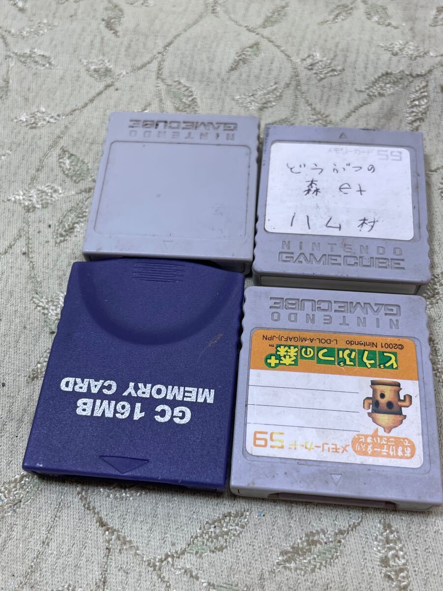 ★(B-7) ニンテンドー ゲームキューブ メモリーカード まとめ 4本_画像2