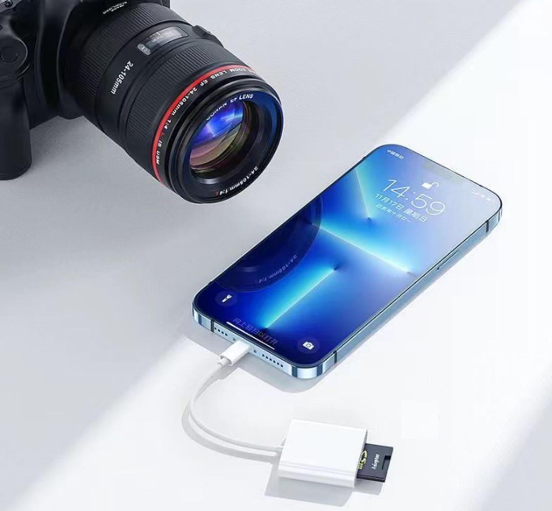 iPhone SDカードリーダー スマホ転送 データ 写真 データ_画像2