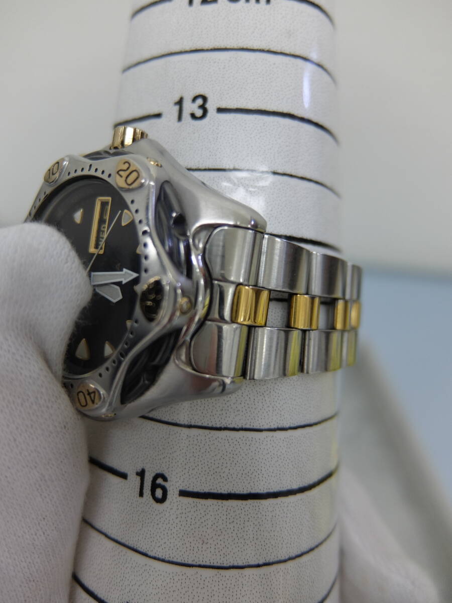 【動作確認済・現状品】二次電池新品 SEIKO AGS SCUBA 200m セイコー スキューバ 5M23-7A00 キネティック 黒文字盤 デイデイト ベルト短_画像10