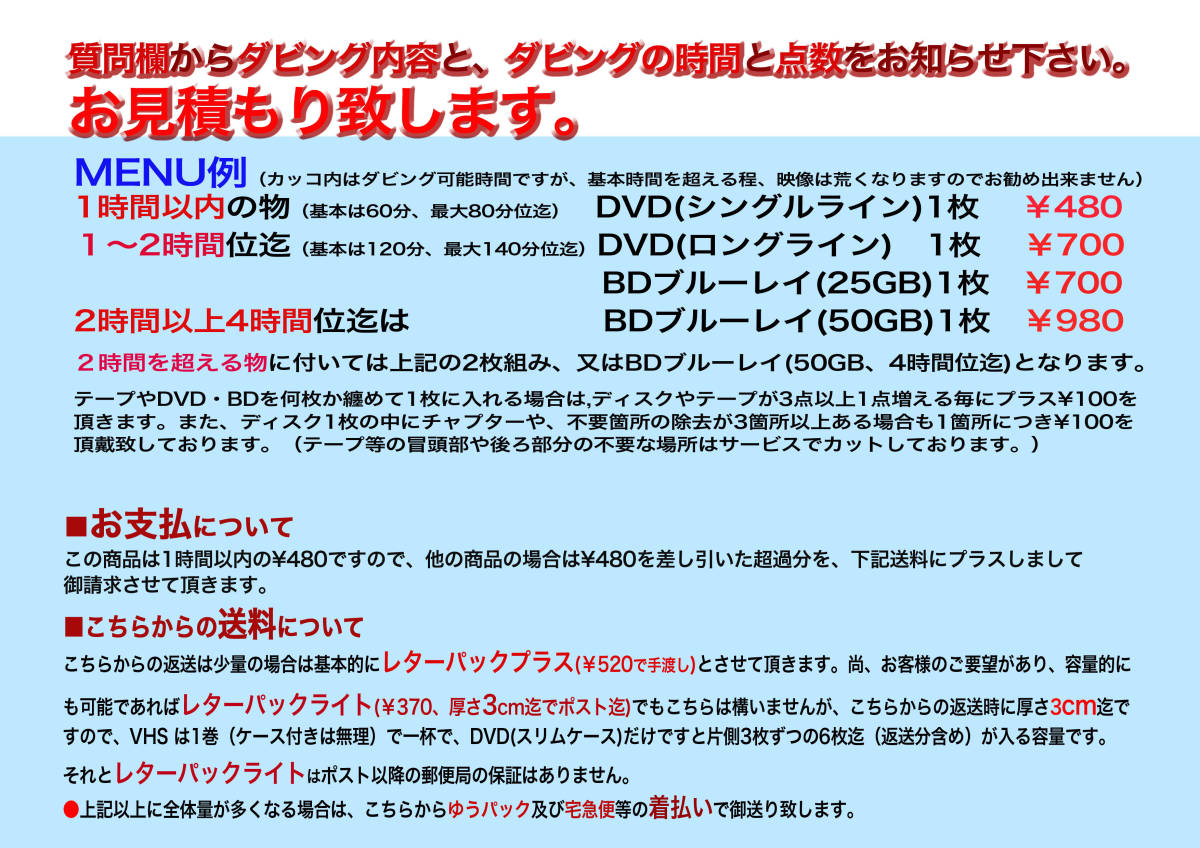 △DVD?BDへの編集ダビング（テープからはVHS?S-VHSテープのみ)