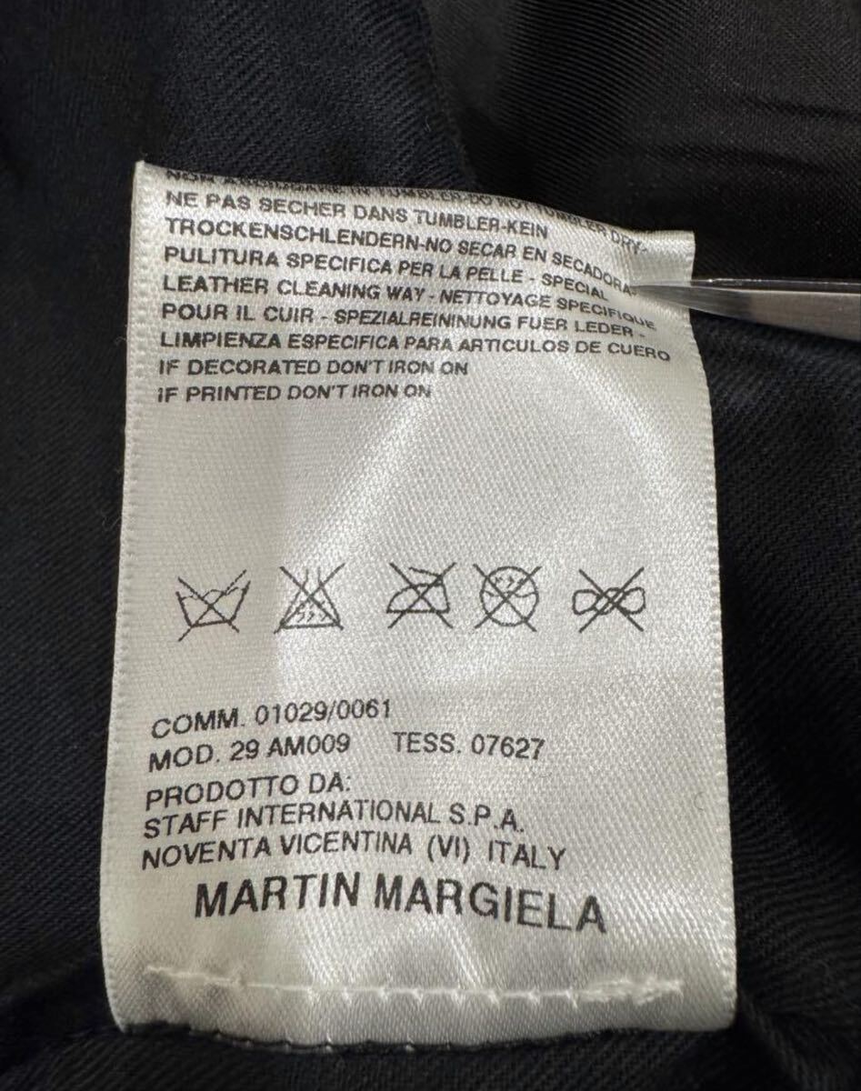 メゾン マルタン マルジェラ 2006SS 本人期 レザーライダース 5ZIP ハの字 Maison Martin Margiela アーカイブ アーティザナル レプリカ _画像9