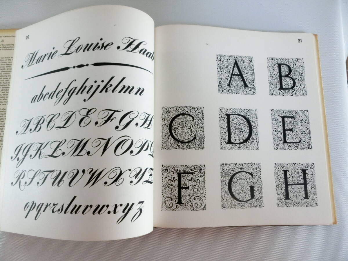Lettera 3 アルファベット レタリング 装飾文字 デザイン 洋書 古書 古本 全128ページ _画像3