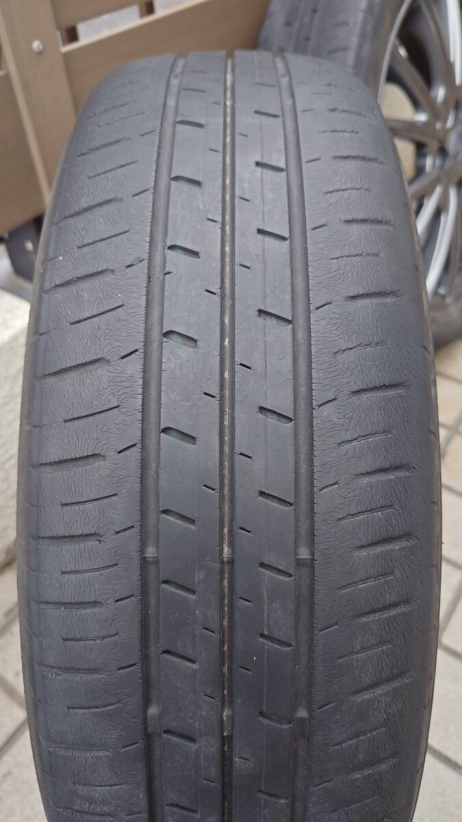 【中古】ホイール・タイヤ Weds VELVA SPORT 15x4.5J +45 4H-100 / ブリヂストン エコピア 165/55R15 4本セット_画像6