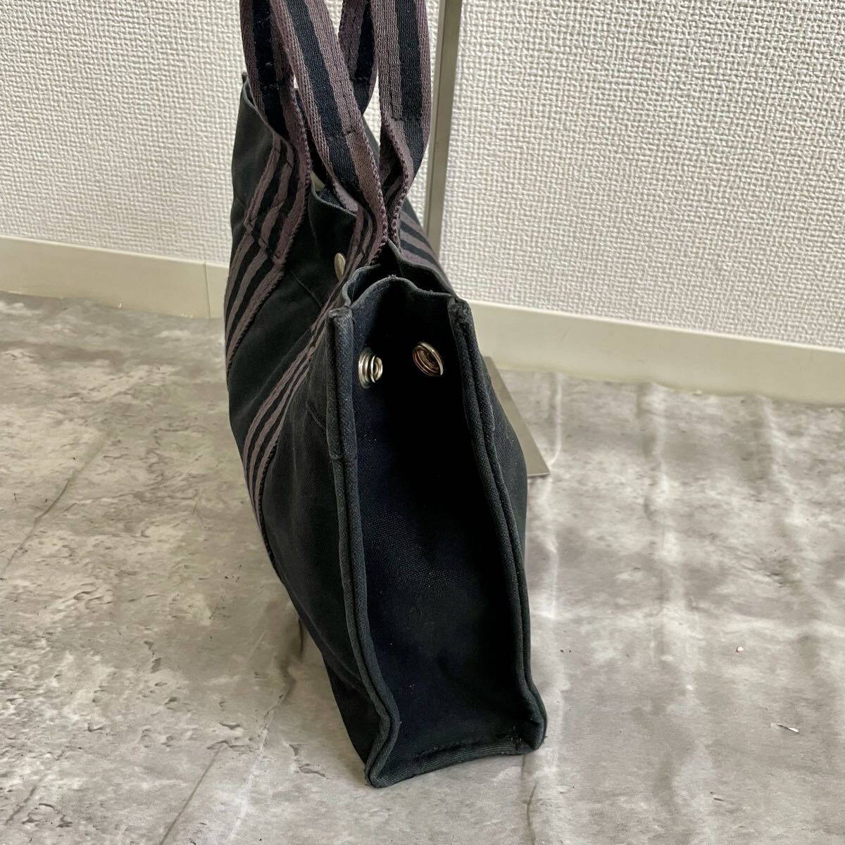 HERMES エルメス フールトゥ PM ミニ トートバッグ ハンドバッグ 黒_画像3