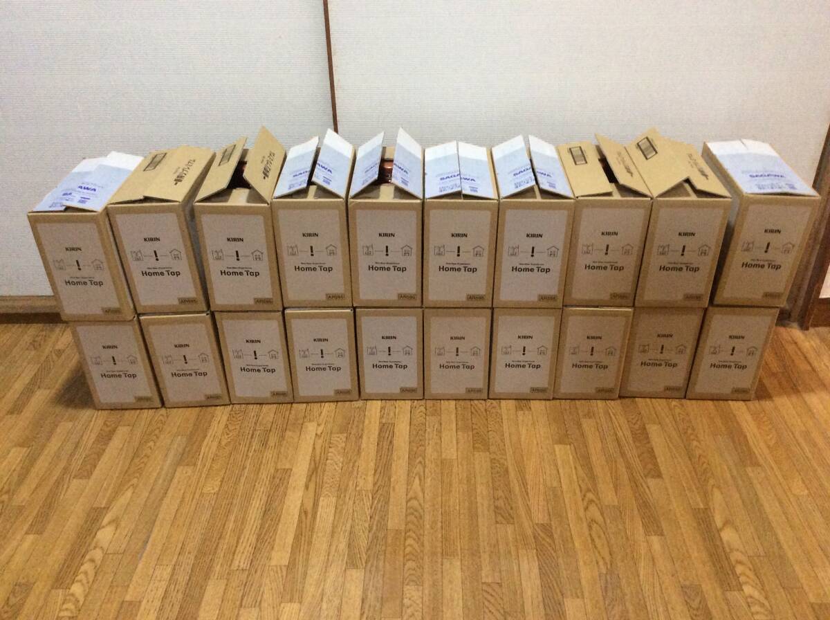 送料込み KIRIN キリン キリンビール ホームタップ 一番搾りプレミアムラベル 空ペットボトル ホームタップ用ボトル 1本1L 合計40本分_画像1