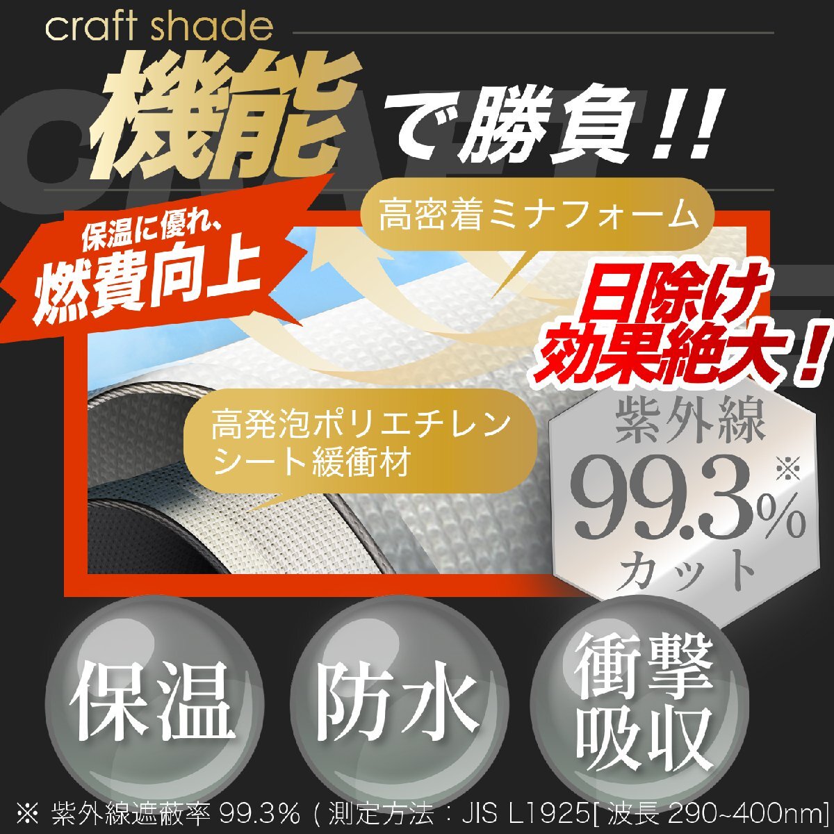 国産/1台フルセット「吸盤＋4個」 デリカ D5 D:5 新型 カーテン 車中泊 クラフトシェード サンシェード オークション_画像8