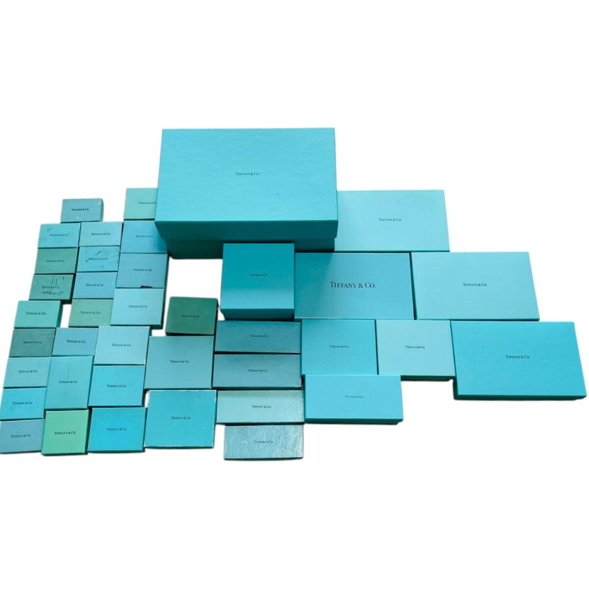 TIFFANY＆CO. ティファニー 保存箱 アクセサリー シューズ ネックレス まとめ売り セット 39点 箱のみ 空箱_画像2