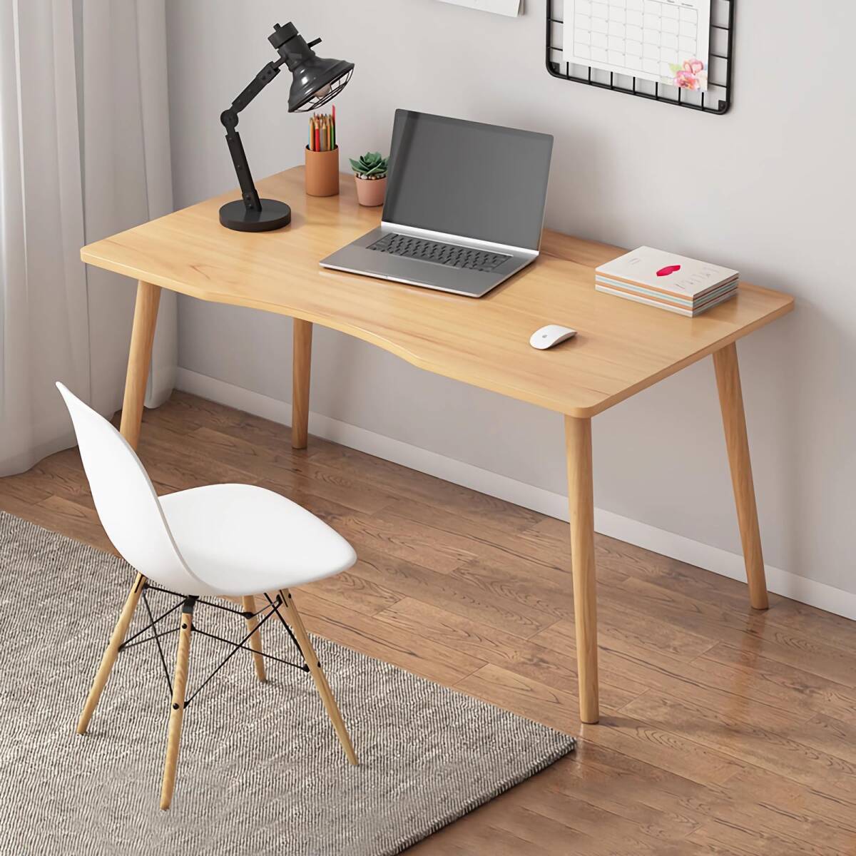  ширина 80cm) ( под дерево, сборка простой работа для работа стол туалетный столик простой модный стол дистанционный Work для оставаясь дома ..PC стол ширина 