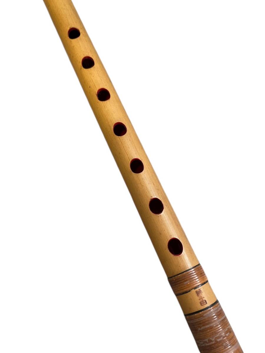 JS059 在名　獅子田　造　五本調子　和楽器　44.5cm_画像6