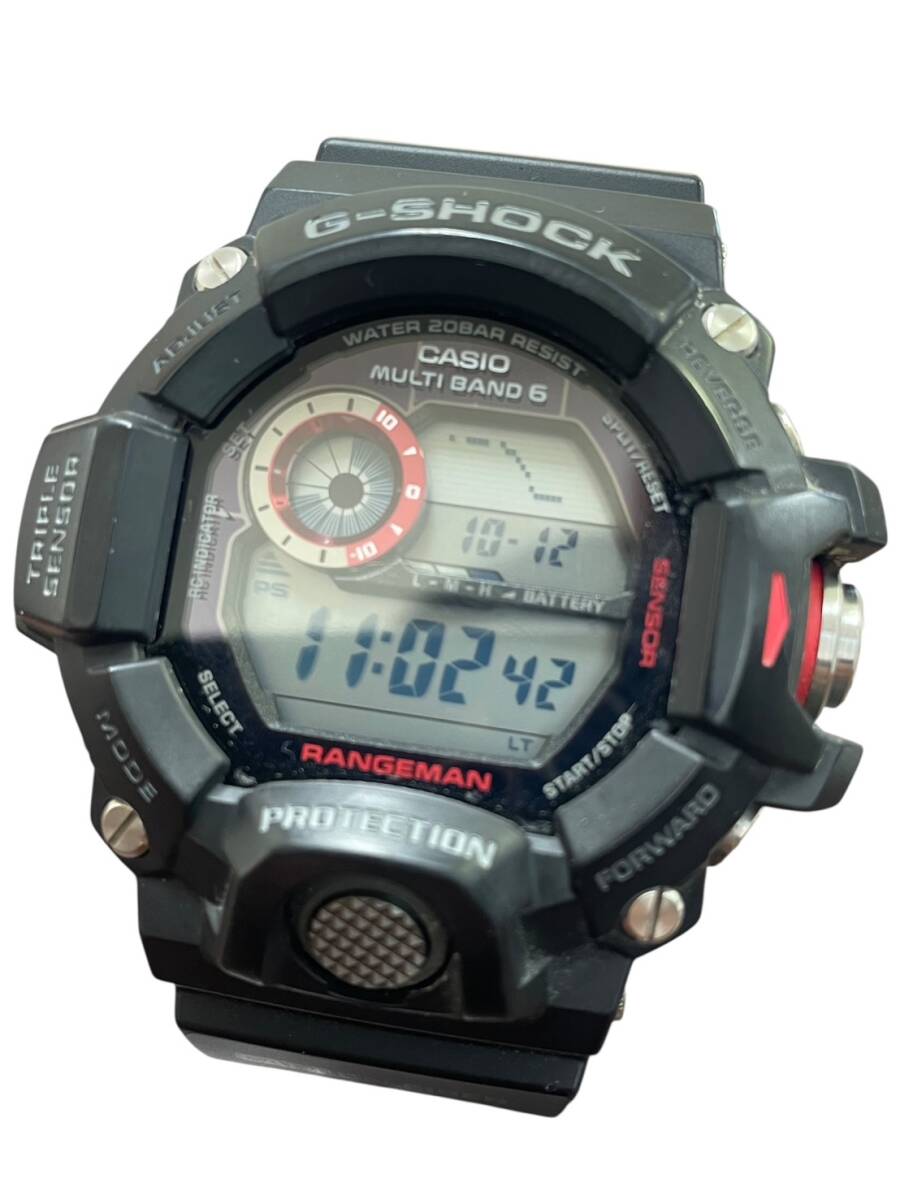 JS136 CASIO カシオ G-SHOCK 3410 GW-9400J レンジマンシリーズ カーボンファイバー タフソーラー_画像1