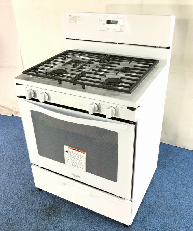 【米軍放出品】未使用品 ガスレンジ 4口 オーブン付き ガスコンロ Whirlpool ガステーブル キッチン ☆CJ30C#25_画像1