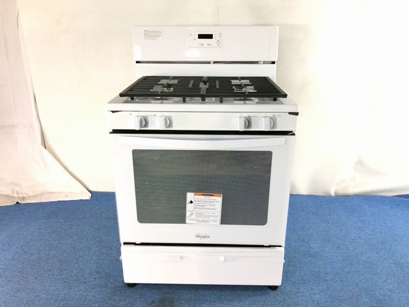 【米軍放出品】未使用品 ガスレンジ 4口 オーブン付き ガスコンロ Whirlpool ガステーブル キッチン ☆CJ30C#25_画像2