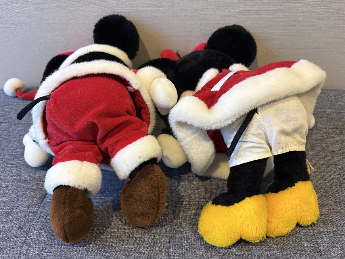 Disney ディズニー ミッキーマウス ミニーマウス クリスマス ぬいぐるみ 洋服着脱可能 昭和レトロ サンアンドスター 東京ディズニーランド_画像5