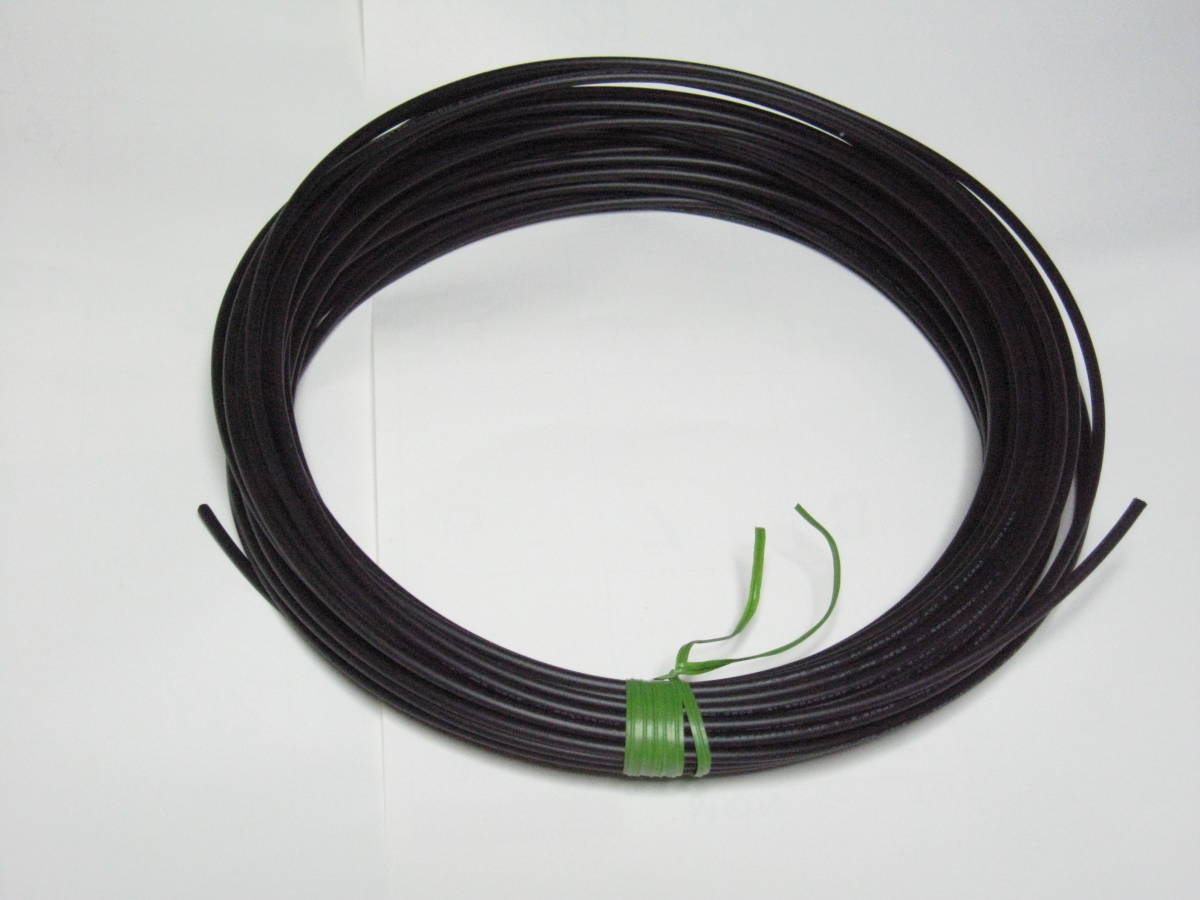 アンテナ用 ＩV線 黒色 ＩＶー２．０ＳＱ (7/0.6撚線）２２ｍ　　　送料１８５円_画像1