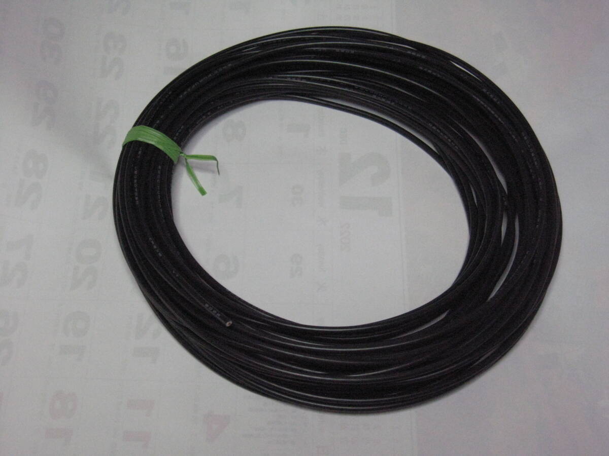 アンテナ用 ＩV線 黒色 ＩＶー3.5ＳＱ (7/0.8撚線）２２ｍ　在庫処分特価_画像1