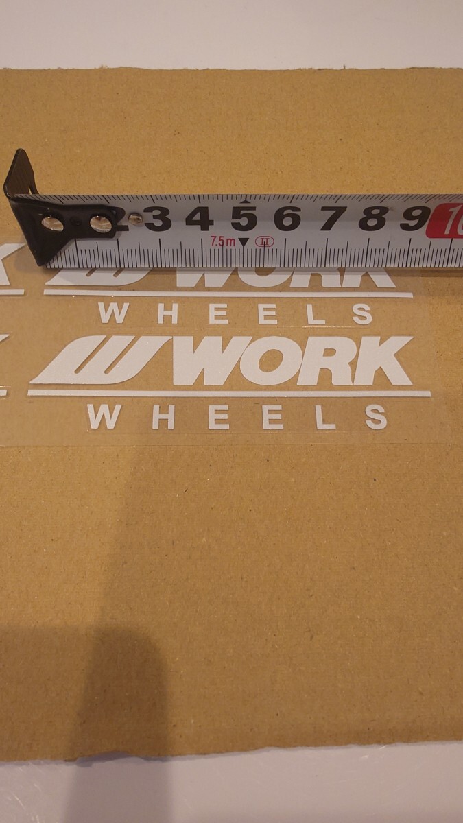 WORK WHEELS（ワーク）ステッカー【白・ホワイト】_画像2
