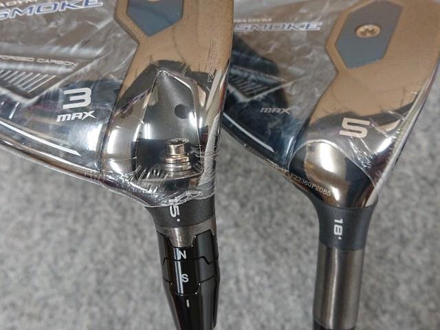 キャロウェイ 2024 PARADYM Ai SMOKE MAX パラダイムAiスモーク マックス 3W＆5W 2本 TENSEI 50 for Callaway (SR) 日本 カバー無 未使用品_画像2