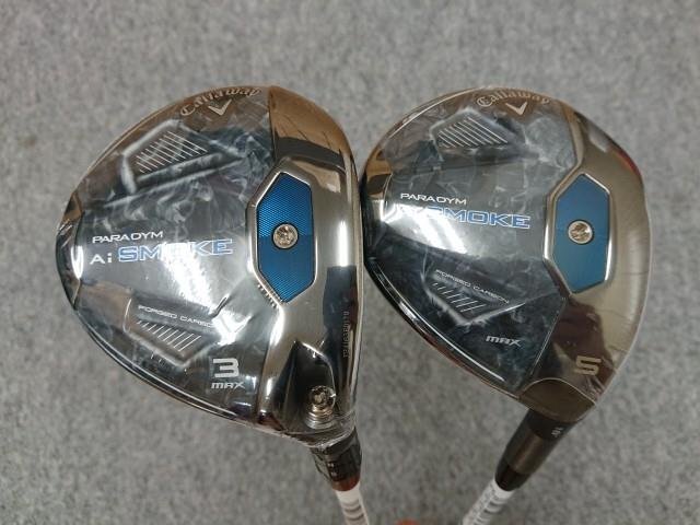 キャロウェイ 2024 PARADYM Ai SMOKE MAX パラダイムAiスモーク マックス 3W＆5W 2本 TENSEI 50 for Callaway (SR) 日本 カバー無 未使用品_画像1