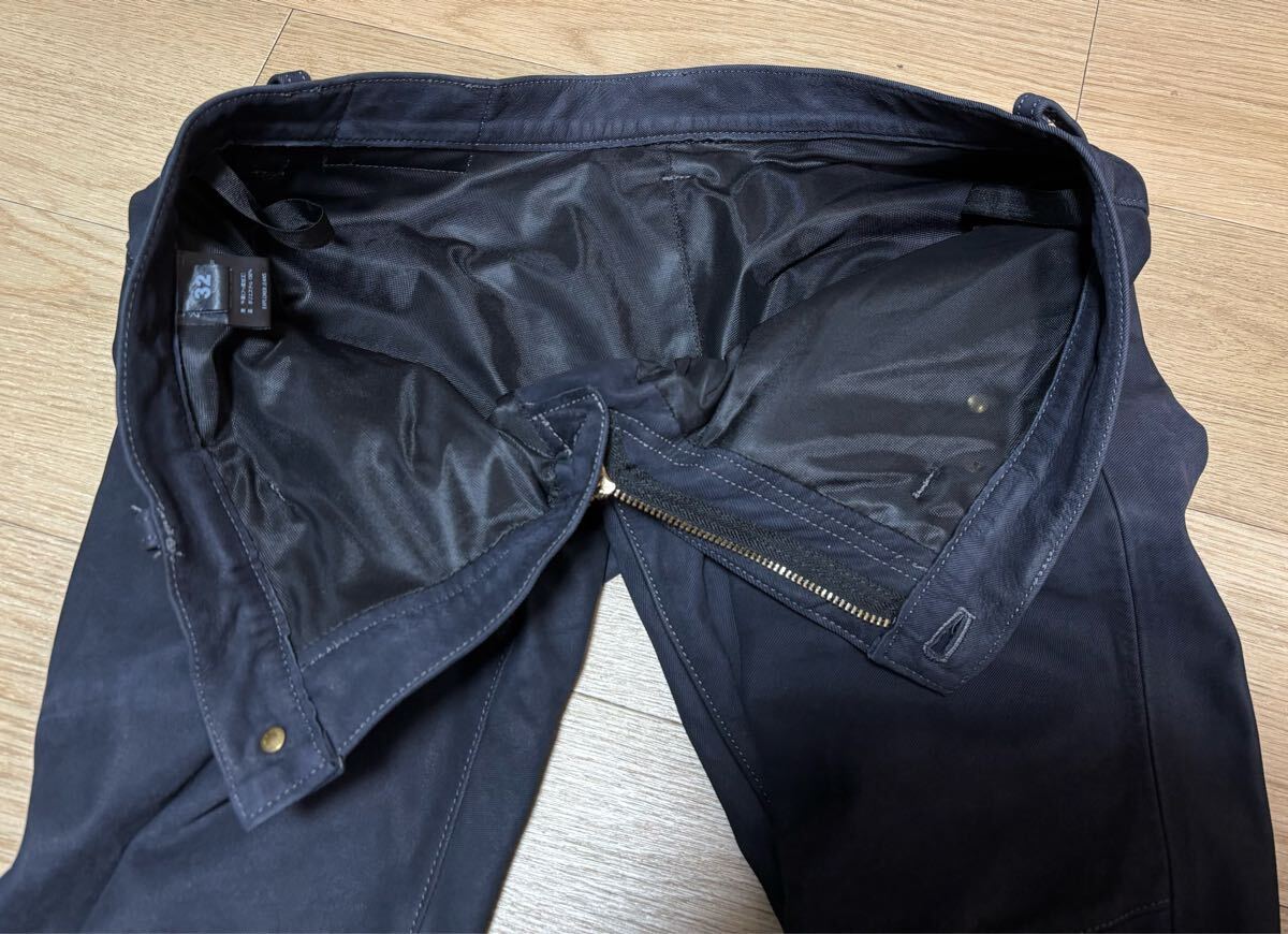 クシタニEX-1217Rエクスプローラーライドジーンズ32インチ牛革オールドブラックレザーパンツEXPLORER RIDE JEANS撥水ツーリングKUSHITANI_画像8